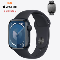 Apple 苹果 Watch Series 7 智能手表 45mm GPS+蜂窝网络款 午夜色铝金属表壳 午夜色运动型表带 (血氧)