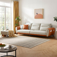 LINSY 林氏家居 北欧现代简约科技布艺沙发客厅三人小户型家具BS018