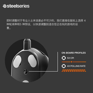 赛睿SteelSeries皮王 Prime mini迷你小手版无线双模电竞游戏电脑鼠标轻量化 皮王迷你 无线
