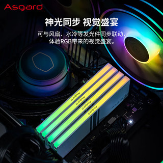 Asgard 阿斯加特 16GB(8Gx2)套装 DDR4 3600 台式机内存条 女武神·瓦尔基里系列 RGB灯条 长鑫颗粒