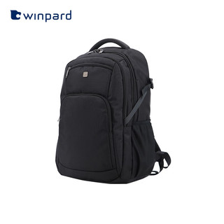 威豹（WINPARD）双肩包商务背包17英寸电脑包休闲潮流时尚男包大容量旅行双背包 经典黑