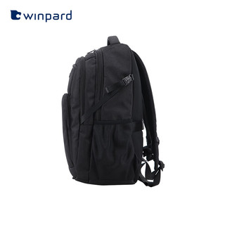 威豹（WINPARD）双肩包商务背包17英寸电脑包休闲潮流时尚男包大容量旅行双背包 经典黑