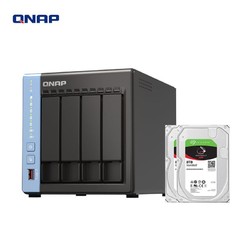 QNAP 威联通 TS-464C 四盘位NAS网络存储服务器（N5105、8GB）+希捷酷狼8TB*2套装