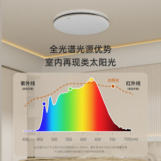 欧司朗（OSRAM）吸顶灯客厅灯卧室灯LED现代简约护眼灯具 米家/黑金/135W客厅灯OSCLSX025