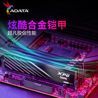 ADATA 威刚 XPG系列 威龙D300 DDR5 6000MHz 台式机内存 马甲条 白色 64GB 32GBx2 C30