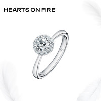 周大福【预订】HEARTS ON FIRE VELA系列 铂金钻石戒指UA5156 付款后20个工作日发货