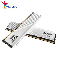 ADATA 威刚 XPG系列 威龙D300 DDR5 6000MHz 台式机内存 马甲条 白色 64GB 32GBx2 C30