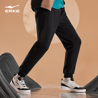 鸿星尔克运动裤男士卫裤休闲直筒束脚运动长裤加绒针织裤