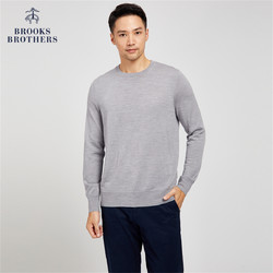 Brooks Brothers 布克兄弟 男士春秋美式休闲圆领薄款针织毛衣