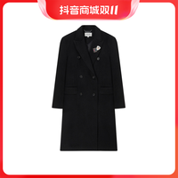 TEENIE WEENIE TeenieWeenie小熊绵羊毛毛呢大衣2022呢子外套中长款TTJW228912N