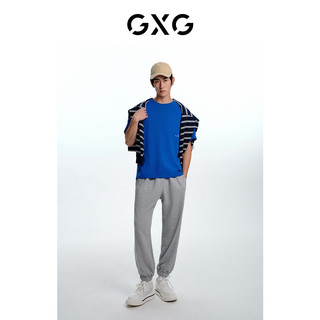 GXG 官方旗舰店男装短袖T恤男士2020新款潮牌潮流情侣装纯色体恤