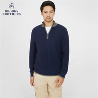 布克兄弟 Brooks Brothers 男士休闲拉链立领薄款宽松针织毛衣