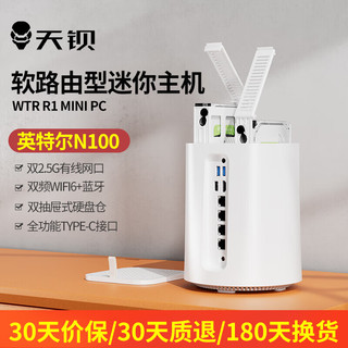 WTR R1迷你主机桌面PC 英特尔N100NASWIFI6 intel N100 2.5G