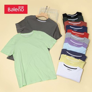 Baleno 班尼路 夏薄款100%纯棉多巴胺短袖t恤青少年透气打底衫款