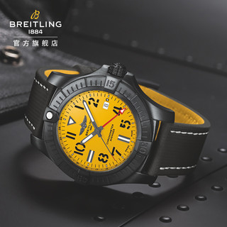 BREITLING 百年灵 复仇者双时区自动机械男士手表黄色45瑞士腕表