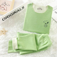 SNOOPY 史努比 儿童德绒内衣套装