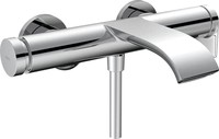 汉斯格雅 Vivenis 浴缸龙头，2 种功能的明装浴室龙头，镀铬