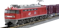 Tomytec TOMIX N 轨距 JR EF510 0 型集装箱列车套装 98485 模型铁路电力机车