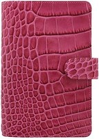 FILOFAX 斐来仕 英国 Classic croc A6 compact 026077 黑色 紧凑型 意大利小牛皮 真皮 活页记事本 时间管理手帐 日记本 无日期一周两页(亚马逊自营商品, 由供应商配送)