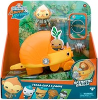 OCTONAUTS 海底小纵队 Above & Beyond Terra Gup 2 和 Paani，豪华玩具车和公仔，重建任务，多色 (61109)