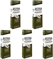 Astra Superior Premium 白金双刃剃须刀片，5包，20支，500片