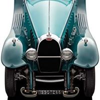 BAUER 趵迩 Spielwaren Bugatti Royale Roadster Esders 1932：忠实原版 高品质模型车 1:18 可打开车门和引擎盖 成品模型 绿色 (1990TZ68)