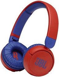JBL 杰宝 JR310BT 儿童蓝牙无线耳机 带音量控制功能/包括定制贴纸/最长约 30 小时播放 红色/蓝色 2021 型号 JBLJR310BTRED