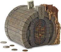 Enesco 哈利波特的魔法世界Gringotts Vault存钱罐，6.26 英寸 约15.9厘米，多色