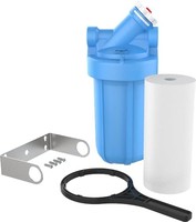 OMNIFILTER BF35 水过滤系统，带旁路的 10"（约25.4厘米） 高级全屋过滤系统，包括 10"（约25.4厘米）蓝色外壳、RS18 减少沉淀物滤芯和所有工具