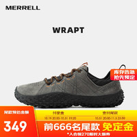 迈乐（Merrell）经典户外休闲鞋男女款WRAPT系带防滑耐磨舒适休闲轻便裸足鞋 J036009 灰色（男） 40