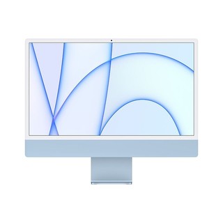 Apple 苹果 iMac 2021款 M1 芯片版 24英寸 一体机 蓝色（M1、核芯显卡、8GB、256GB