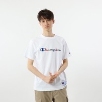 CHAMPION 冠军 短袖t恤男女夏季纯棉圆领潮流白色宽松时尚