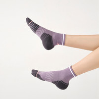 XTEP 特步 女袜毛圈跑步袜中袜女运动袜