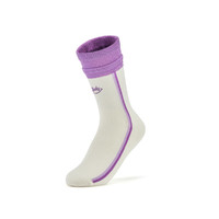XTEP 特步 2023新款女个性线条运动长袜透气运动袜