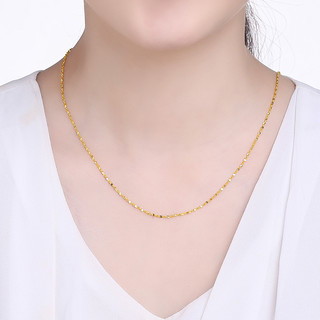 周六福（ZLF）黄金项链锁骨链黄金满天星项链 计价 42cm - 4.6g 足金
