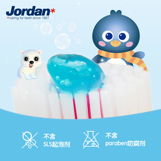 Jordan 挪威jordan0-3-5岁婴幼儿童牙膏含氟防蛀树莓味/50ml颜色