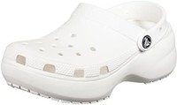 Crocs 卡骆驰 女士 经典日式厚底凉鞋,白色,8 US