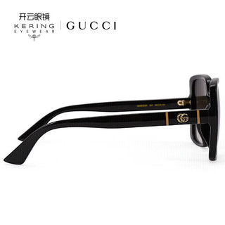 GUCCI 古驰 墨镜 方框太阳镜 塑料材质黑色镜框眼镜GG0632SA 001