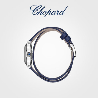 Chopard 萧邦 石英表HappySport瑞士表25mm表盘蓝色表带双圈女表快乐钻石