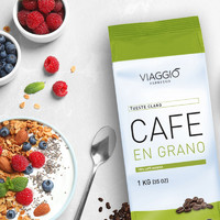 VIAGGIO ESPRESSO 原装进口轻中度烘培咖啡豆1KG浅中烘 100%阿拉比卡