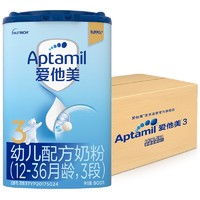 Aptamil 爱他美 婴幼儿配方奶粉 3段 800g 6罐