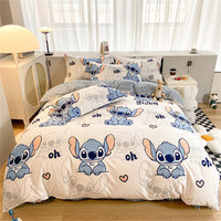 Disney 迪士尼 儿童床上套件双面亲肤印花三件套学生宿舍床单被套四件套