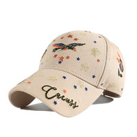 CACUSS 帽子女秋季百搭棒球帽刺绣男士鸭舌帽显脸小户外遮阳运动太阳帽