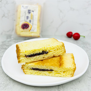 菲尔仕蓝莓果肉草莓果泥糯紫米夹心吐司面包营养早餐零食整箱
