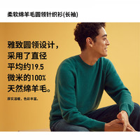 UNIQLO 优衣库 柔软绵羊毛圆领针织衫 438789/450541