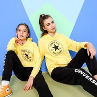 CONVERSE 匡威 加厚保暖 男女中大童款棉质柔软经典大LOGO长袖连帽儿童卫衣