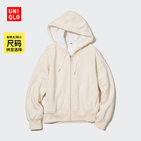 UNIQLO 优衣库 女装 HEATTECH仿羊羔绒运动拉链连帽外套 449878