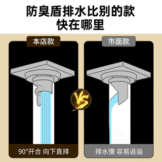 BEISHI 贝石 防臭地漏芯下水道防臭神器下水道除臭防反味神器卫生间地漏防臭芯 磁吸款