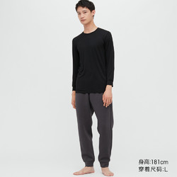 UNIQLO 优衣库 轻舒暖 HEATTECH保暖衣 男装 圆领T恤秋衣 451899