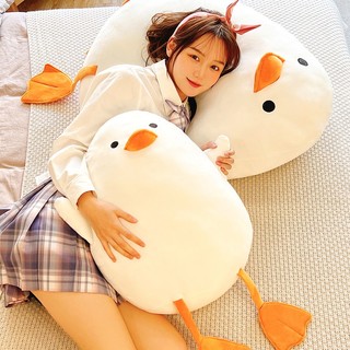捉趣（ZHUOQU）鸭子抱枕公仔沙发靠枕玩偶布娃娃陪睡觉毛绒玩具床上孩女 温暖抱抱鸭 35厘米【尺寸不含脚】